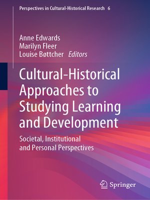 cover image of Cultural-Historical Approaches to Studying Learning and Development